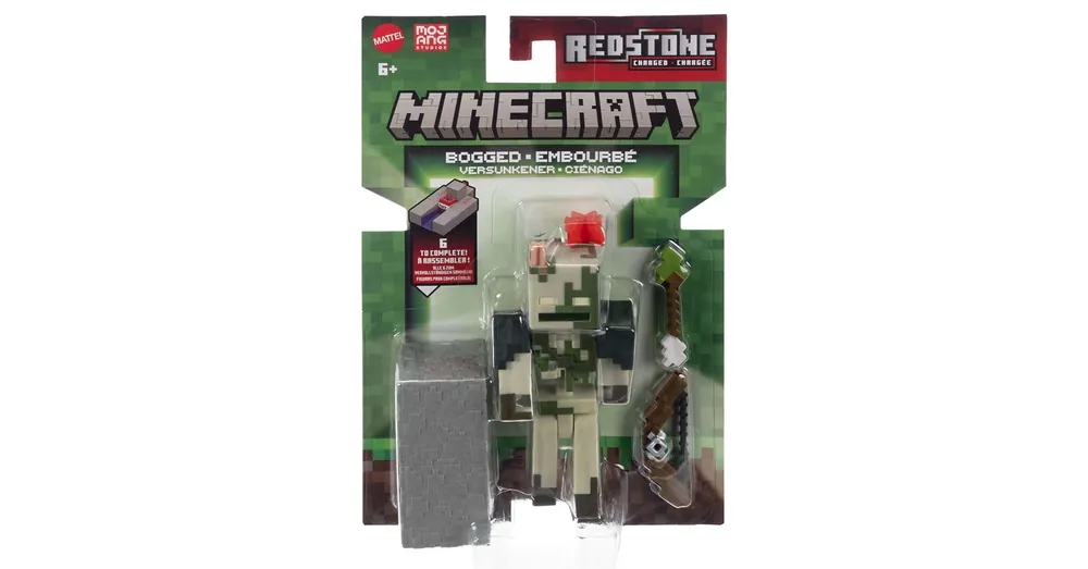 Biztonságos fizetés Minecraft Bogged karakter játékfigura kiegészítőkkel – Mattel