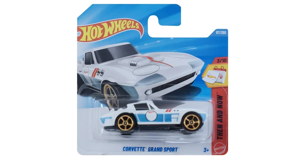 Végkiárusítás Hot Wheels Corvette Grand Sport fehér vintage kisautó 1/64 – Mattel
