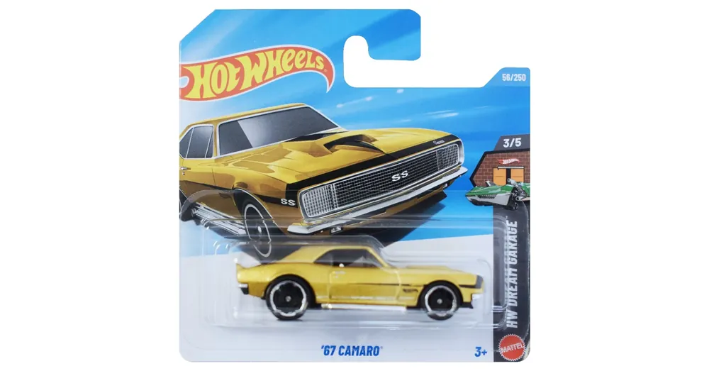 Hot Wheels ’67 Camaro aranysárga kisautó 1/64 – Mattel Legkelendőbb