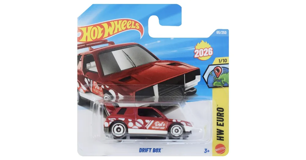 Expressz kézbesítés Hot Wheels Drift Box bordó kisautó 1/64 – Mattel