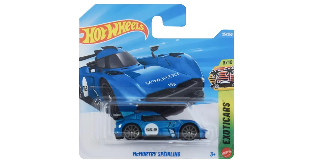 Hot Wheels McMurtry Spéirling kék kisautó 1/64 – Mattel Gyors szállítás