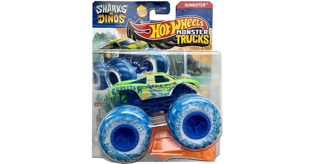 Prémium Hot Wheels Monster Trucks Gunkster zöld kisautó 1/64 – Mattel