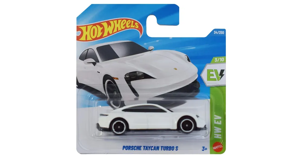 Olcsó Hot Wheels Porsche Taycan Turbo S fehér kisautó 1/64 – Mattel