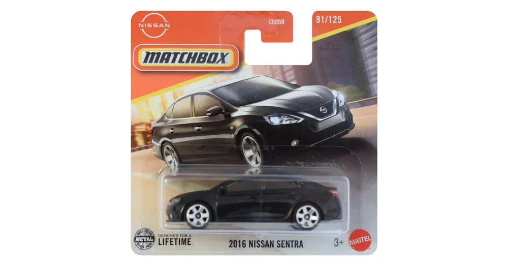 Végkiárusítás Matchbox 2016 Nissan Sentra fekete kisautó 1/64 – Mattel