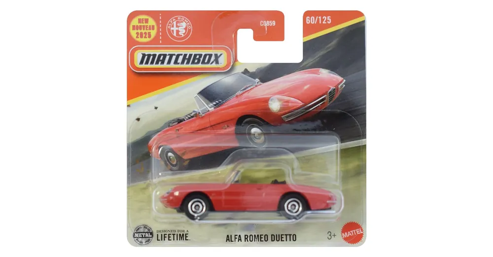 Azonnali szállítás Matchbox Alfa Romeo Duetto kisautó 1/64 – Mattel