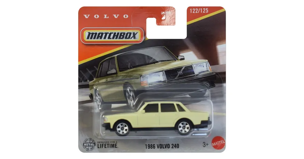 Matchbox 1986 Volvo 240 sárga kisautó 1/64 – Mattel Alacsony ár