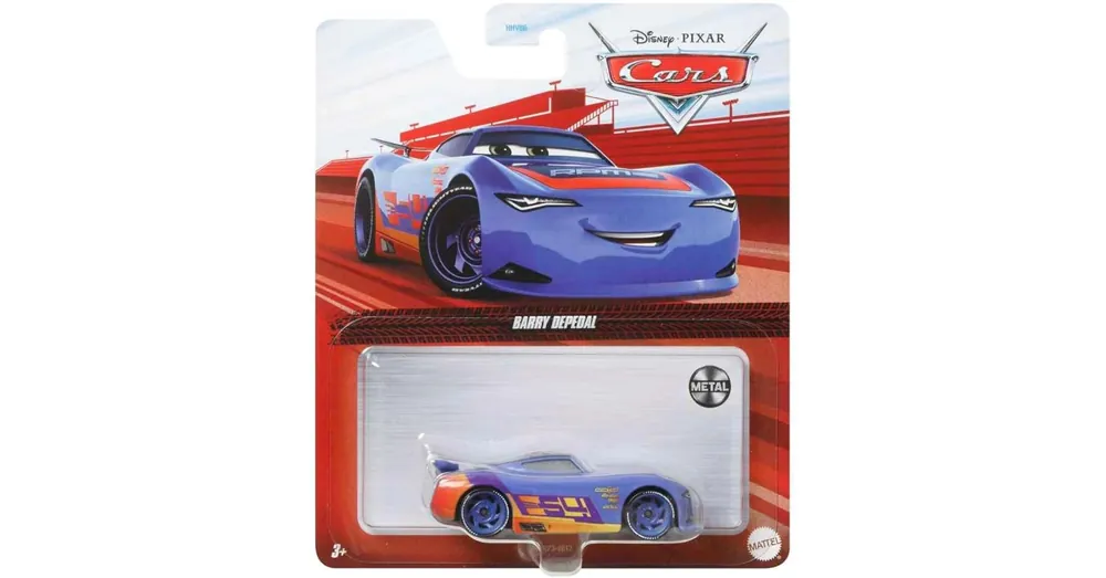 Azonnal elérhető Verdák 3 Barry Depedal karakter kisautó 1/55 – Mattel