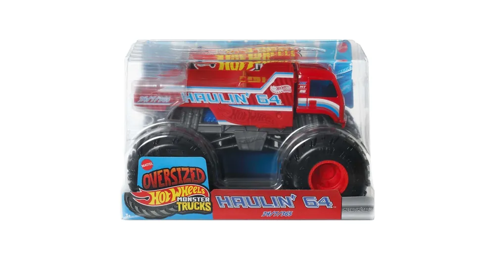 Hot Wheels Monster Trucks Oversized Haulin’ 64 piros monster autó 1/24 – Mattel Olcsó
