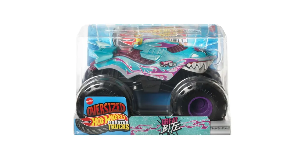 Hot Wheels Monster Trucks Oversized Great Bite monster autó 1/24 – Mattel Biztonságos fizetés