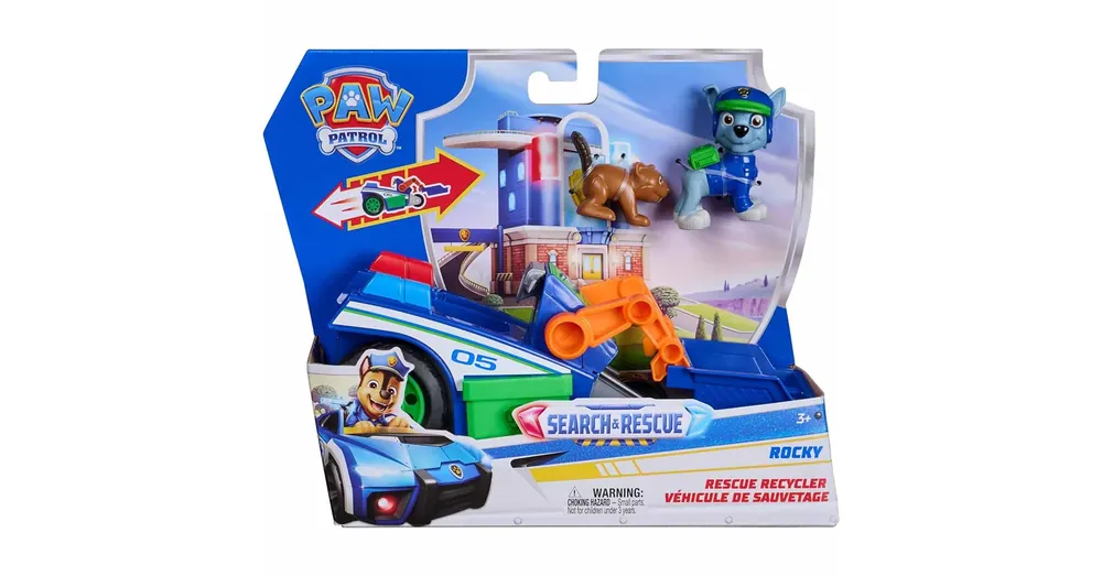 Mancs Őrjárat Search Rescue Hátrahúzható Rocky járgánya figurával – Spin Master Bestseller