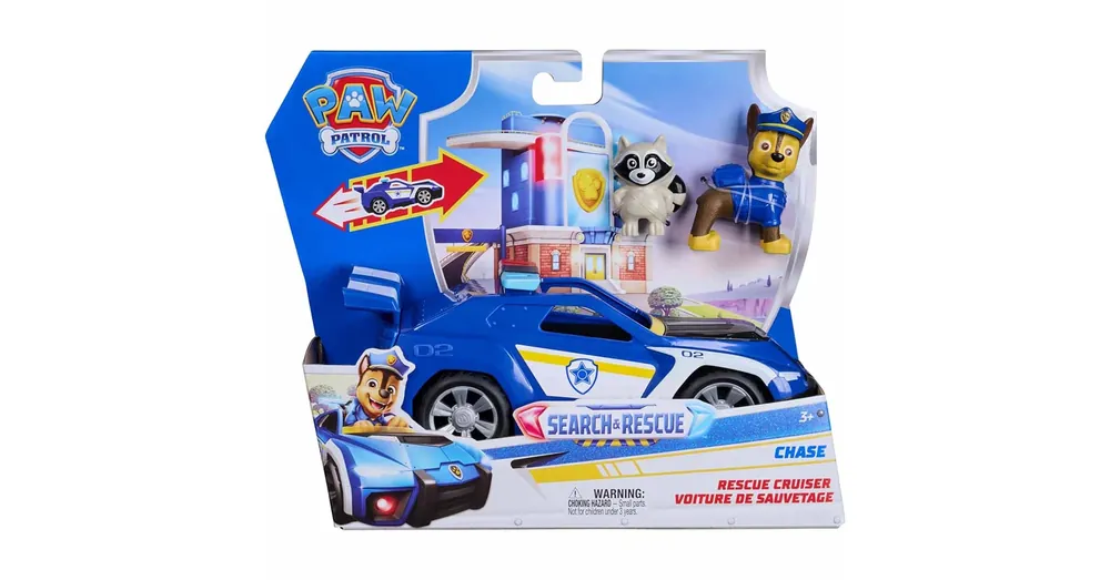 Mancs Őrjárat Search Rescue Hátrahúzható Chase járgánya figurával – Spin Master Expressz kézbesítés
