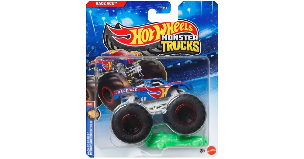 Hot Wheels Monster Trucks Race Ace kék-piros kisautó 1/64 – Mattel Árengedmény