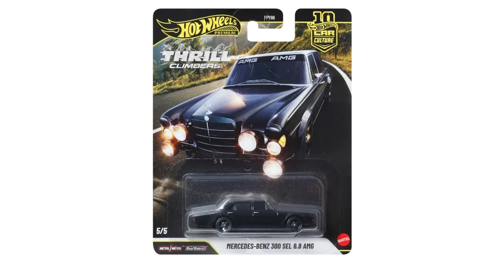Azonnal elérhető Hot Wheels Premium Cool-túra Mercedes-Benz 300 SEL 6.8 AMG kisautó 1/64 – Mattel