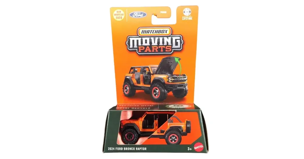 Utolsó esély Matchbox Moving Parts 2024 Ford Bronco Raptor nyitható kisautó 1/64 – Mattel