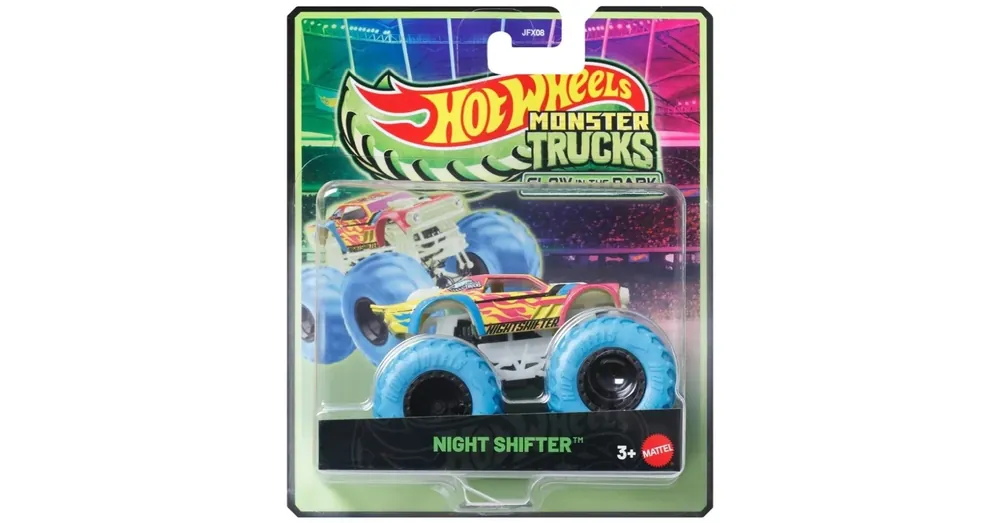 Korlátozott ajánlat Hot Wheels Monster Trucks Night Shifter sötétben világító kisautó 1/64 – Mattel