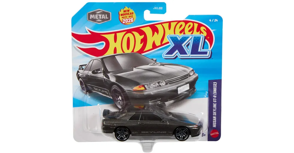 Hot Wheels XL Nissan Skyline GT-R (BNR32) kisautó 1/43 – Mattel Gyors kiszállítás