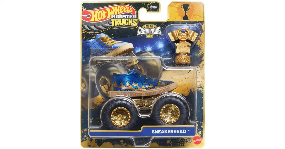 Hot Wheels Monster Trucks Sneakerhead bajnok kisautó serleggel 1/64 – Mattel Rendeld meg most