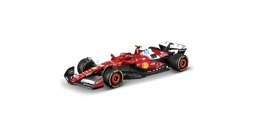Bburago Ferrari SF-25 F1 versenyautó fém autómodell 1/43 (Lewis Hamilton 44) Szezonális akció