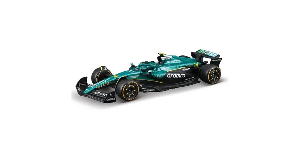 Bburago Aston Martin AMR25 Alonso F1 versenyautó fém autómodell 1/43 (Fernando Alonso 14) Kedvezményes ár