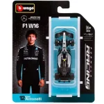 Bburago Mercedes-AMG Petronas F1 W16 (2025) versenyautó fém autómodell 1/64 (Andrea Kimi Antonelli 12) Azonnal elérhető
