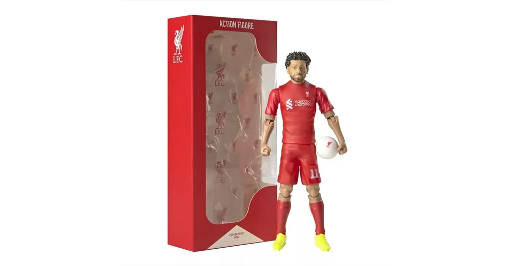 Biztonságos vásárlás Focista akciófigura, 20 cm – Liverpool, Salah 11-es mezben