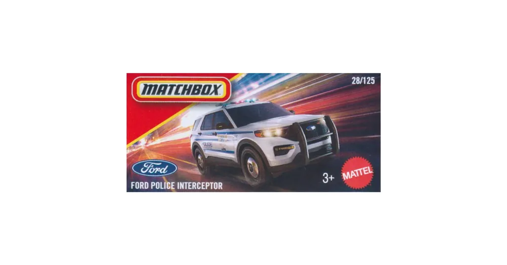 Matchbox Ford Police Interceptor fehér rendőr kisautó 1/64 – Mattel Árcsökkenés