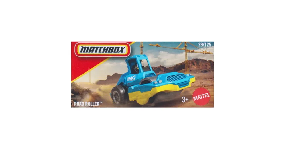 Csak ma Matchbox Road Roller kék kisautó 1/64 – Mattel