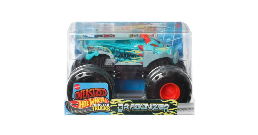 Legkelendőbb Hot Wheels Monster Trucks Oversized Dragonizer 1/24 autómodell – Mattel