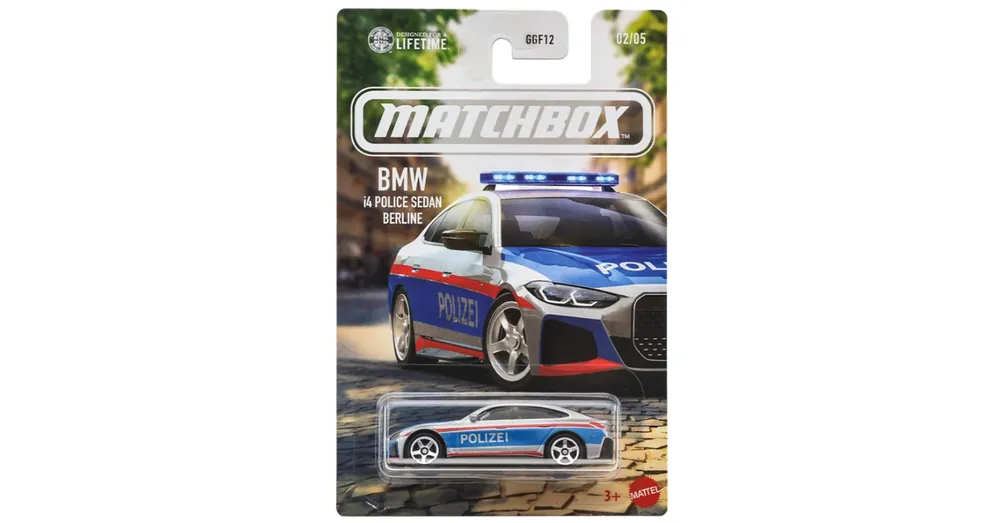 Expressz kézbesítés Matchbox Ikonikus BMW i4 Polizei kisautó 1/64 – Mattel