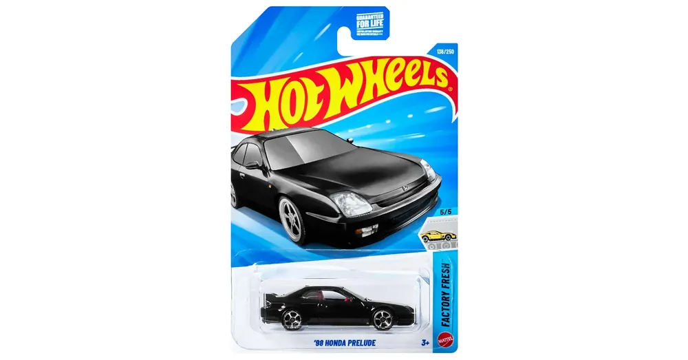 Hot Wheels 98 Honda Prelude fekete kisautó 1/64 – Mattel Akció