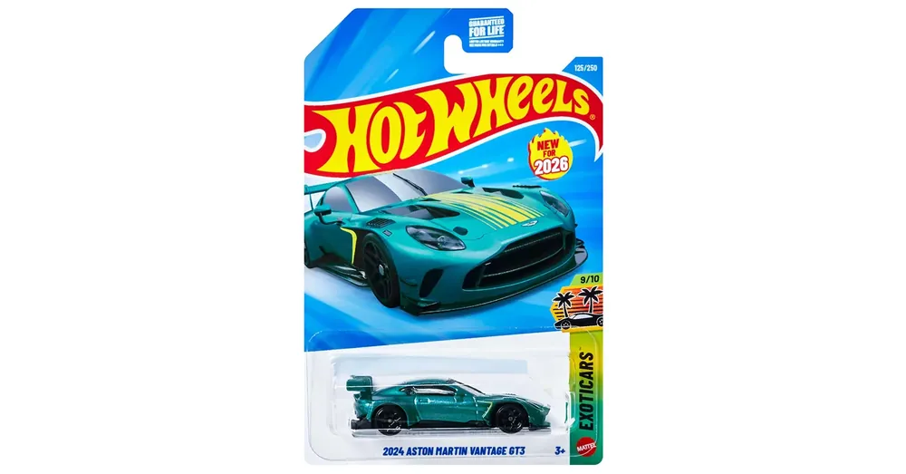 Hot Wheels 2024 Aston Martin Vantage GT3 kisautó 1/64 – Mattel Vásárlói kedvenc