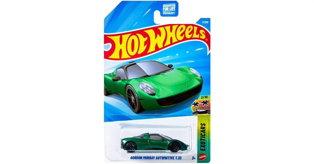 Olcsó Hot Wheels Gordon Murray Automotive T.33 zöld kisautó 1/64 – Mattel