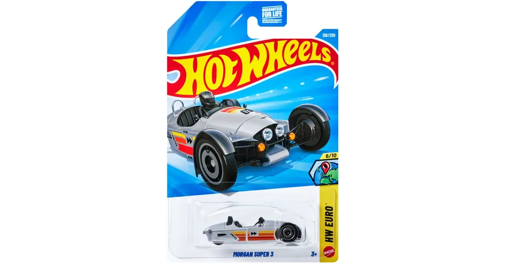 Árengedmény Hot Wheels Morgan Super 3 ezüst kisautó 1/64 – Mattel