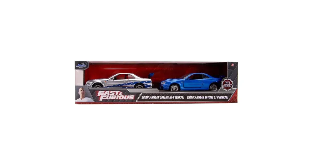 Biztonságos fizetés Halálos iramban Twin Pack – Brian Nissan Skyline GT-R R34 2 db-os autómodell szett 1/32 – Jada Toys