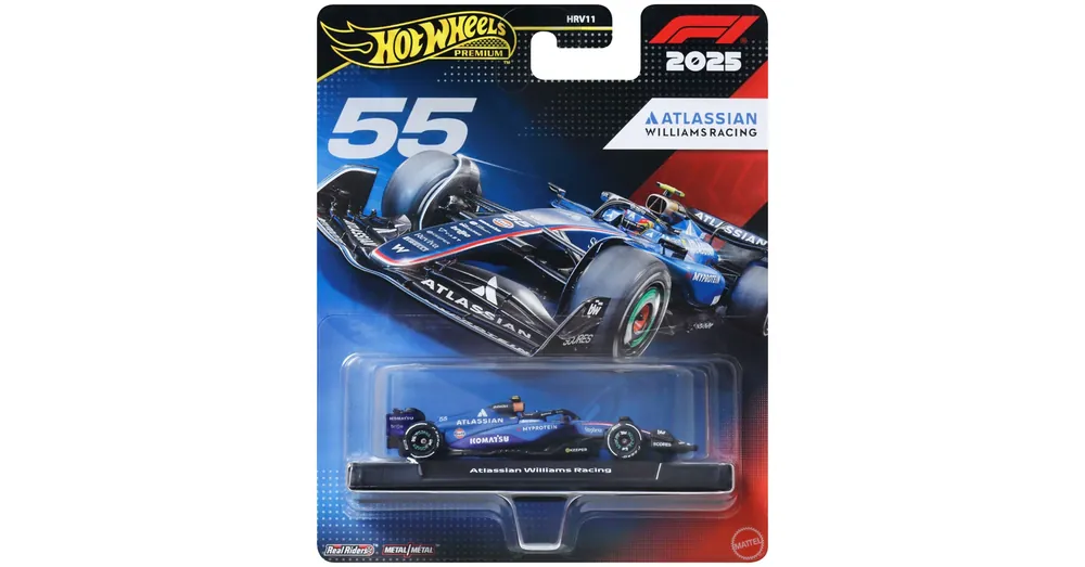 Hot Wheels Premium Atlassian Williams Racing F1 Team 55 Formula 1 kisautó 1/64 – Mattel Akciós ár