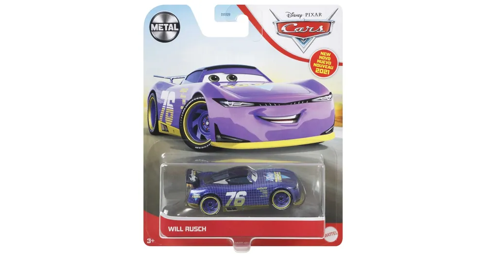 Rendeld meg most Verdák 3 Will Rusch karakter kisautó 1/55 – Mattel