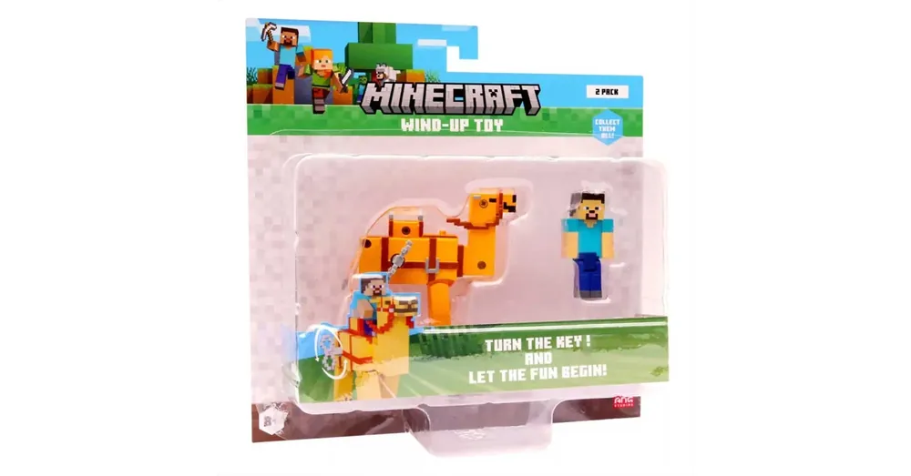 Végkiárusítás Minecraft 3D figura felhúzható állattal 2. sorozat többféle változatban 1 db