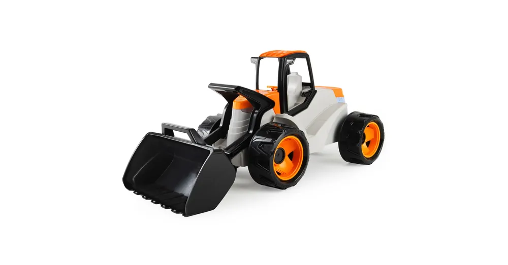 LENA GIGA TRUCKS óriás homlokrakodó narancssárga-bézs színben 67 cm Árcsökkenés