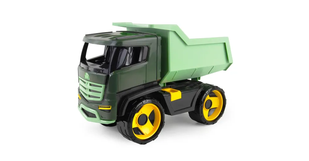 Gyors szállítás LENA GIGA TRUCKS óriás Titán sötétzöld dömper 51 cm