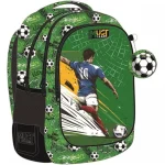 Alacsony ár Must Football mintás lekerekített iskolatáska hátizsák 32×18×43 cm