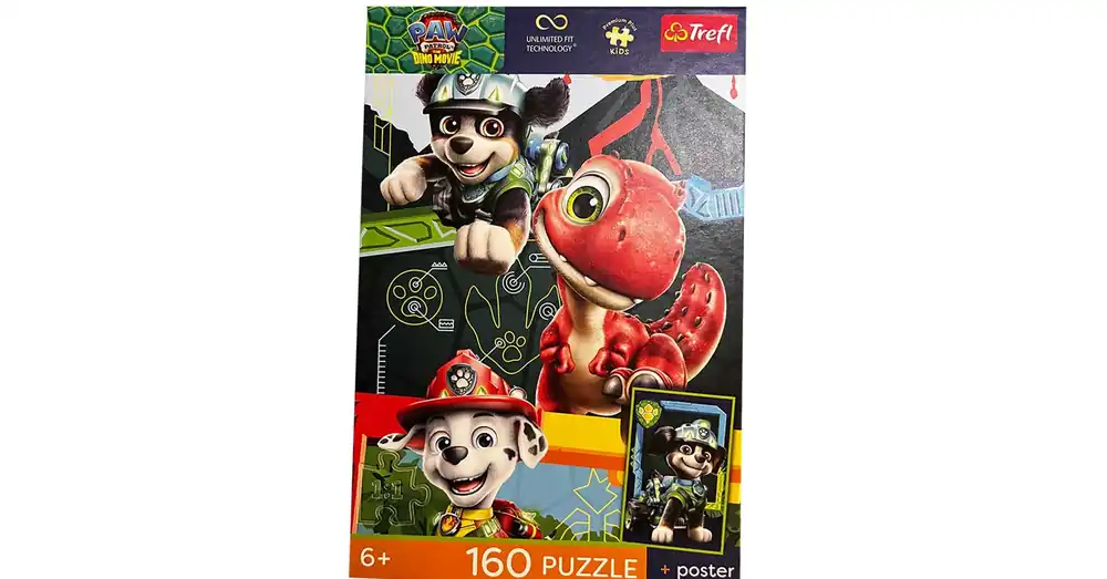 Mancs Őrjárat A dinófilm 160 db-os UFT puzzle poszterrel – Trefl Szuper akció