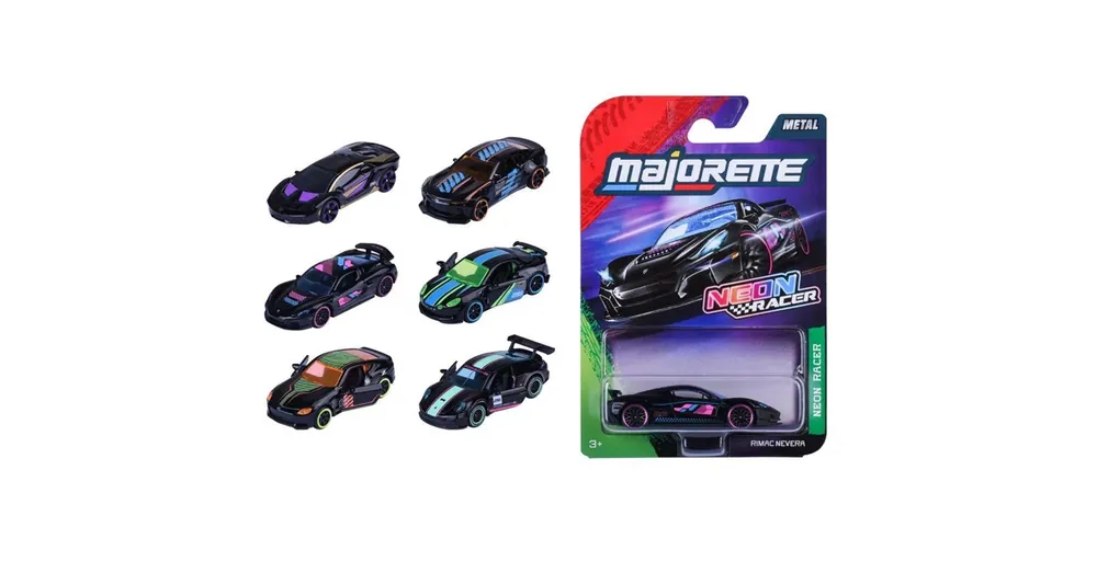 Végkiárusítás Majorette Neon Racer gyűjthető kisautó 1/64 1 db – Simba Toys