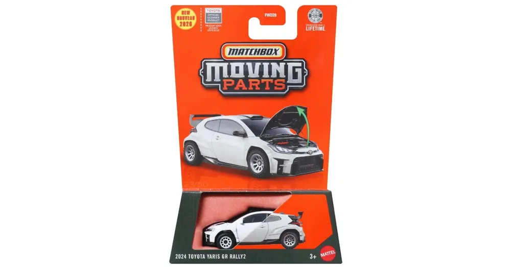 Kiárusítás Matchbox Moving Parts 2024 Toyota Yaris GR Rally2 nyitható kisautó 1/64 - Mattel