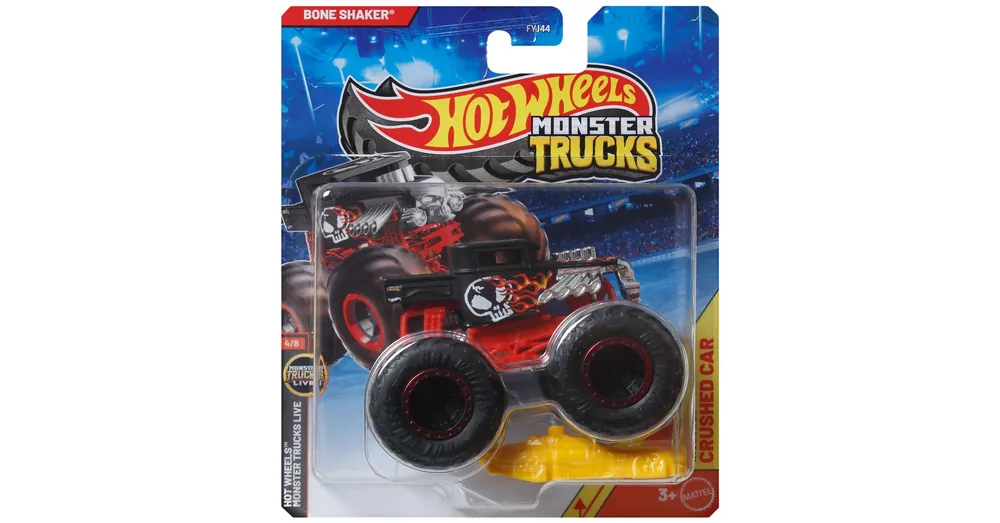 Csak ma Hot Wheels Monster Trucks Bone Shaker piros monster kisautó 1/64 - Mattel