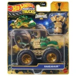 Akciós ár Hot Wheels Monster Trucks Rageasaur bajnok monster kisautó serleggel 1/64 - Mattel