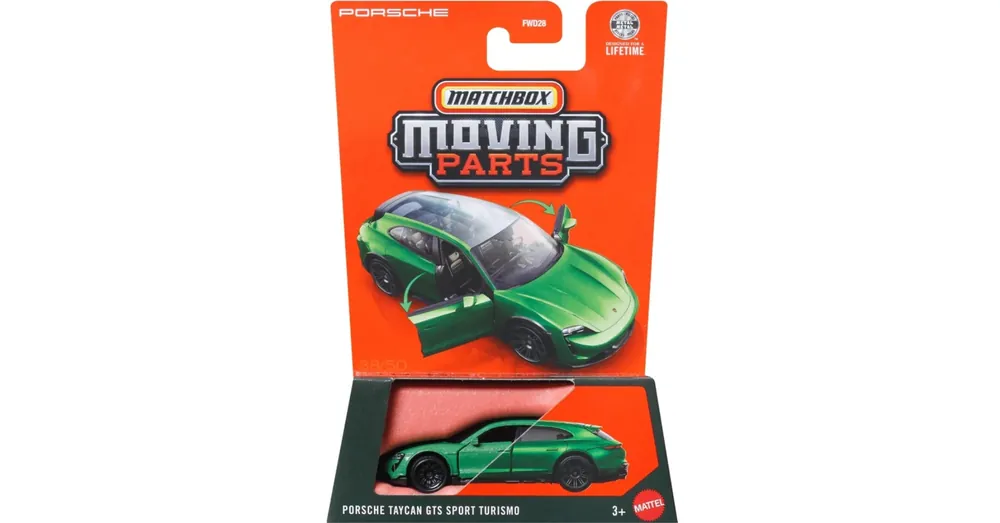 Matchbox Moving Parts Porsche Taycan GTS Sport Turismo nyitható kisautó 1/64 - Mattel Kihagyhatatlan ajánlat