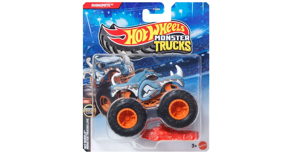 Ajánlat Hot Wheels Monster Trucks Rhinomite kék monster kisautó 1/64 - Mattel