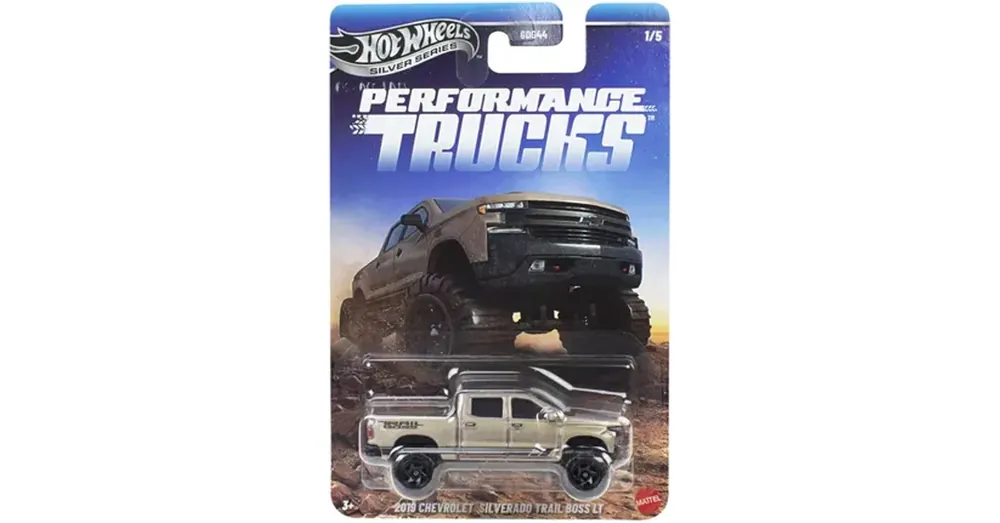 Hot Wheels Silver Series 2019 Chevrolet Silverado Trail Boss LT kisautó 1/64 - Mattel Nézd meg most