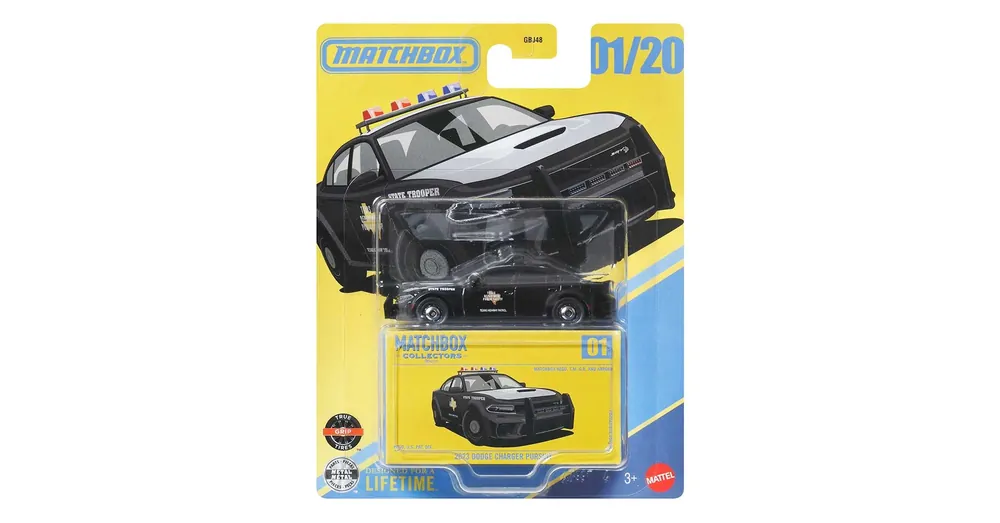 Kedvezmény Matchbox Collectors 2023 Dodge Charger Pursuit gyűjtői dobozos kisautó 1/64 - Mattel