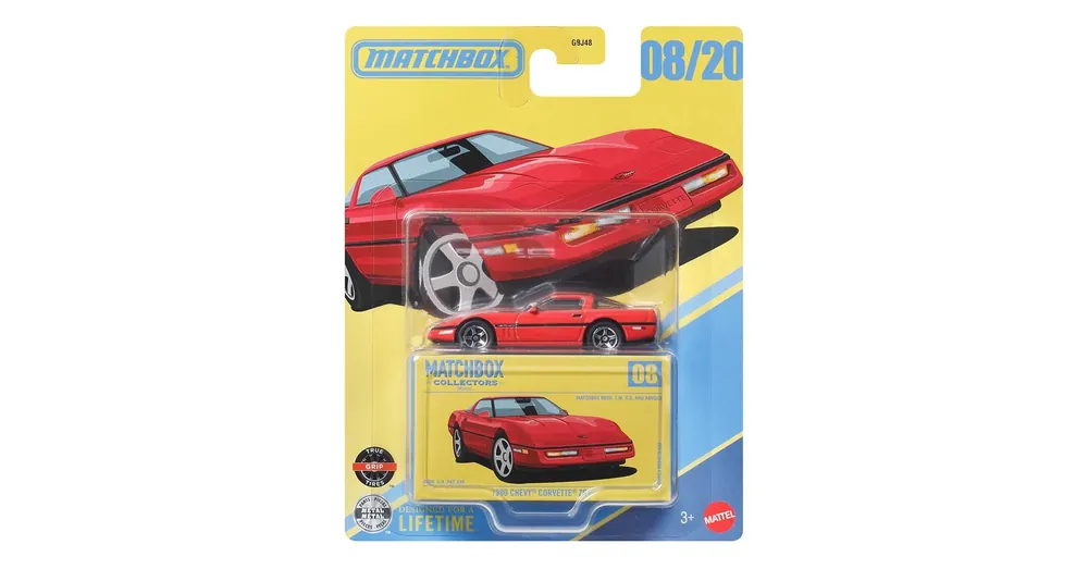 Akciós ár Matchbox Collectors 1990 Chevy Corvette Zr1 gyűjtői dobozos kisautó 1/64 - Mattel